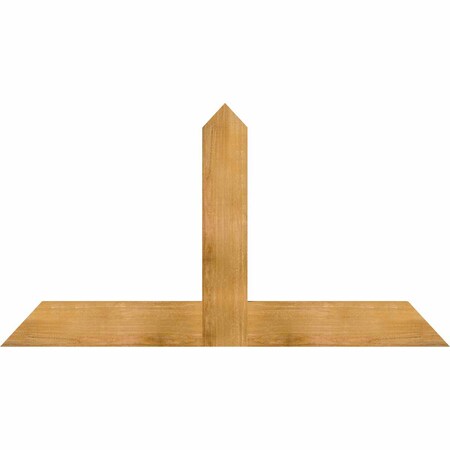 Ekena Millwork Portland Rough Sawn Timber Gable Bracket, Western Red Cedar, 60"W x 32"H x 2"D x 6"F, 13/12 Pitch GBW060X32X0206POR00RWR
